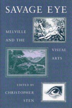 Hardcover Savage Eye: Melville and the Visual Arts Book