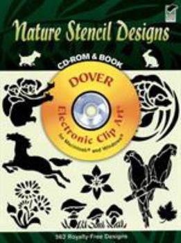 Paperback Nature Stencil Designs CD-ROM and Book [With CDROM] Book