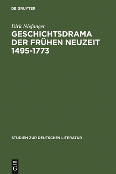 Hardcover Geschichtsdrama Der Frühen Neuzeit 1495-1773 [German] Book