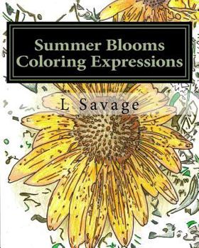 Paperback Summer Blooms Coloring Expressions Book