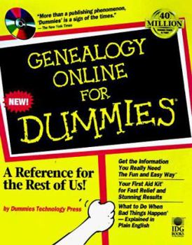 Paperback Genealogy Online for Dummies [With Contains Demo Software, Freeware Programs, Tools] Book