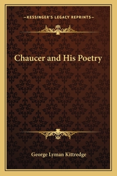 Paperback Chaucer and His Poetry Book