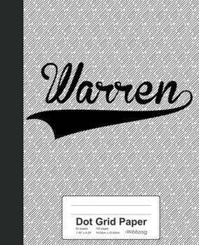 Paperback Dot Grid Paper: WARREN Notebook Book