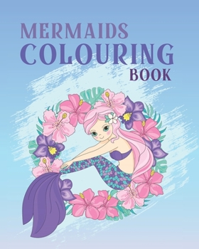 Paperback Mermmaids Coloring Book: 32 Cute, Unique Coloring Pages Of Beautiful Mermaids and Underwater Sea Creatures For Kids and Girls Book