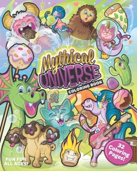 Paperback Mythical Universe Coloring Book