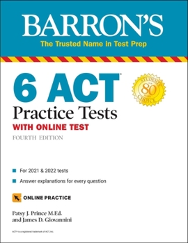 Paperback 6 ACT Practice Tests with Online Test Book