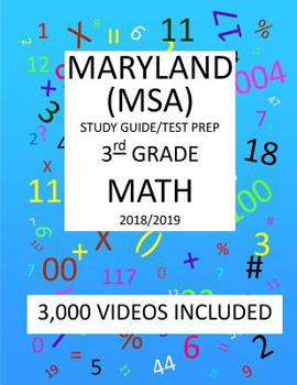 Paperback 3rd Grade MARYLAND MSA, 2019 MATH, Test Prep: 3rd Grade MARYLAND SCHOOL ASSESSMENT TEST 2019 MATH Test Prep/Study Guide Book