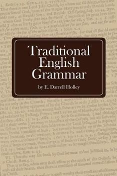 Paperback Traditional English Grammar: Textbook Book