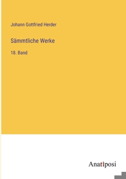 Paperback Sämmtliche Werke: 18. Band [German] Book