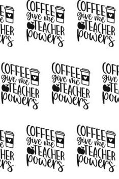 Paperback Coffee Give Me Teacher Powers Composition Notebook - Small Ruled Notebook - 6x9 Lined Notebook (Softcover Journal / Notebook / Diary) Book