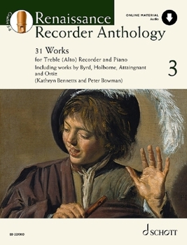 Paperback Bowman/Bennetts: Renaissance Recorder Anthology - Volume 3 Book/Online Media Book