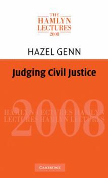 Hardcover Judging Civil Justice Book