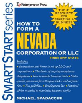 Paperback How to Form a Nevada Corporation or LLC from Any State Book