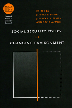 Hardcover Social Security Policy in a Changing Environment Book