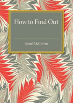 Paperback How to Find Out Book