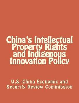 Paperback China's Intellectual Property Rights and Indigenous Innovation Policy Book