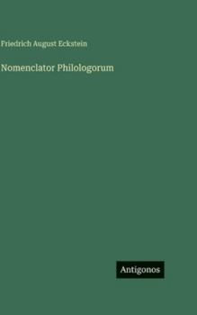 Hardcover Nomenclator Philologorum [German] Book