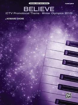 Paperback Believe (Winter Olympics 2010): CTV Promotional Theme (Piano Solo), Sheet Book