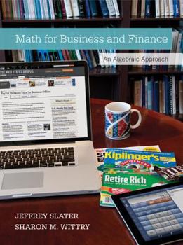 Paperback Math for Business and Finance: An Algebraic Approach Book