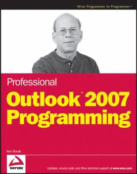 Paperback Professional Outlook 2007 Programming Book