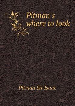 Paperback Pitman's Where to Look Book