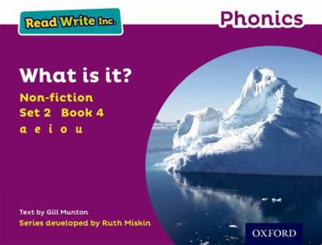 Paperback Read Write Inc. Phonics: Non-fiction Purple Set 2 Book 4 What is it? Book