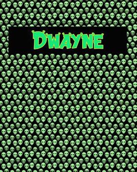 Paperback 120 Page Handwriting Practice Book with Green Alien Cover Dwayne: Primary Grades Handwriting Book