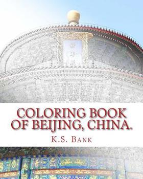 Paperback Coloring Book of Beijing, China. Book