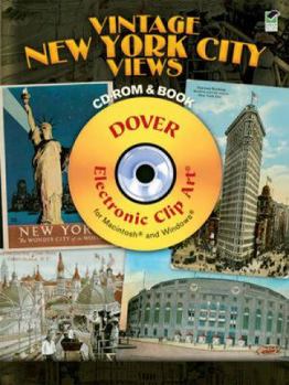 Paperback Vintage New York City Views [With CDROM] Book