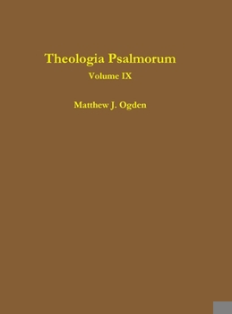 Hardcover Theologia Psalmorum (Volume IX) Book