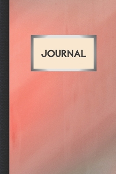 Paperback Journal: Pink Sky Design Cover - 100 Journal Pages with Area for Date Book