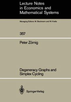 Paperback Degeneracy Graphs and Simplex Cycling Book