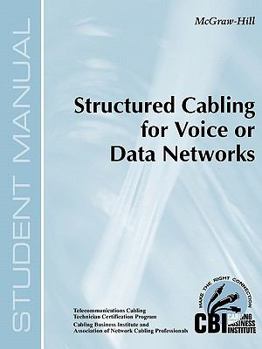 Paperback Structured Cabling for Voice or Data Networks (300) Book