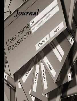 Paperback Password Journal Book