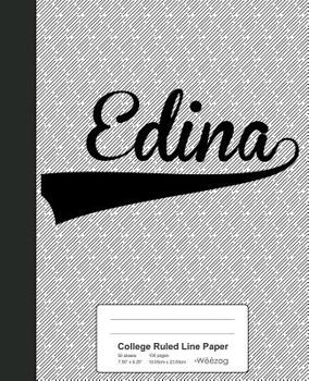 Paperback College Ruled Line Paper: EDINA Notebook Book