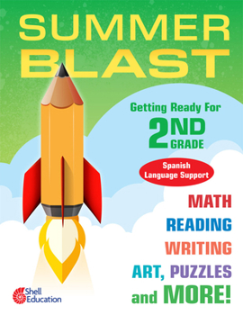 Paperback Summer Blast: Getting Ready for Second Grade (Spanish Language Support) [Spanish] Book