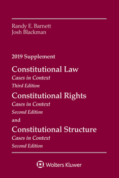 Paperback Constitutional Law: Cases in Context, 2019 Supplement Book