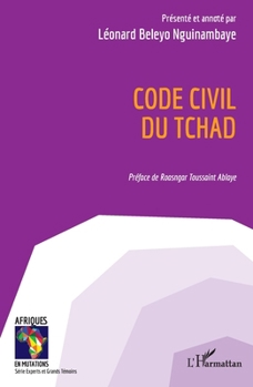 Paperback Code civil du Tchad [French] Book