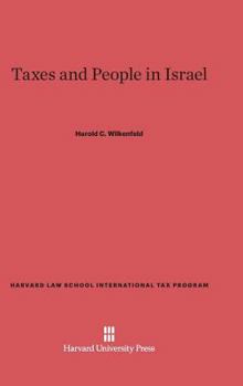Hardcover Taxes and People in Israel Book