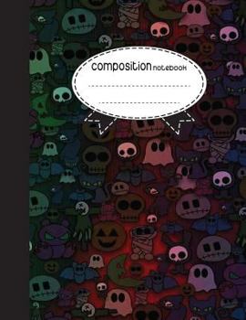 Paperback Composition Notebook, 8.5 x 11, 110 pages: Scary Hallooween: (School Notebooks) Book