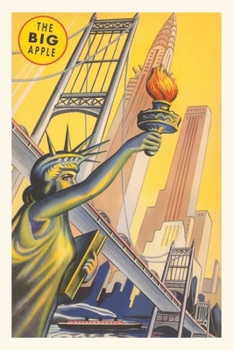 Paperback Vintage Journal The Big Apple, Statue of Liberty Book