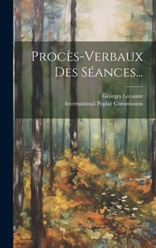 Hardcover Procès-verbaux Des Séances... [French] Book