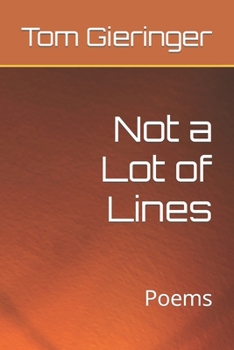 Paperback Not a Lot of Lines: Poems Book