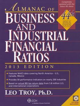 Paperback Almanac of Business & Industrial Financial Ratios (2013) Book