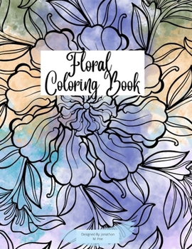 Paperback Floral Alphabet Coloring Book: Ment For Any Age Book