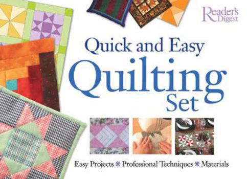 Hardcover Quick and Easy Quilting Set [With Materials] Book