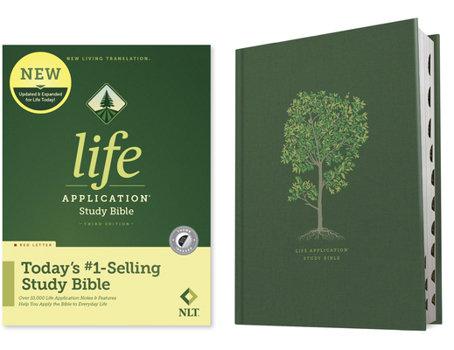 Hardcover NLT Life Application Study Bible, Third Edition (Red Letter, Hardcover, Indexed) Book