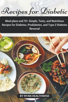 Paperback Recipes for Diabetic Book