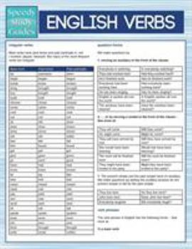 Paperback English Verbs (Speedy Study Guides) Book