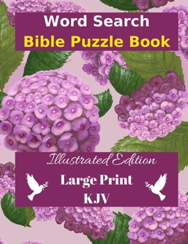 Paperback Word Search Bible Puzzle: Illustrated Edition Large Print [Large Print] Book